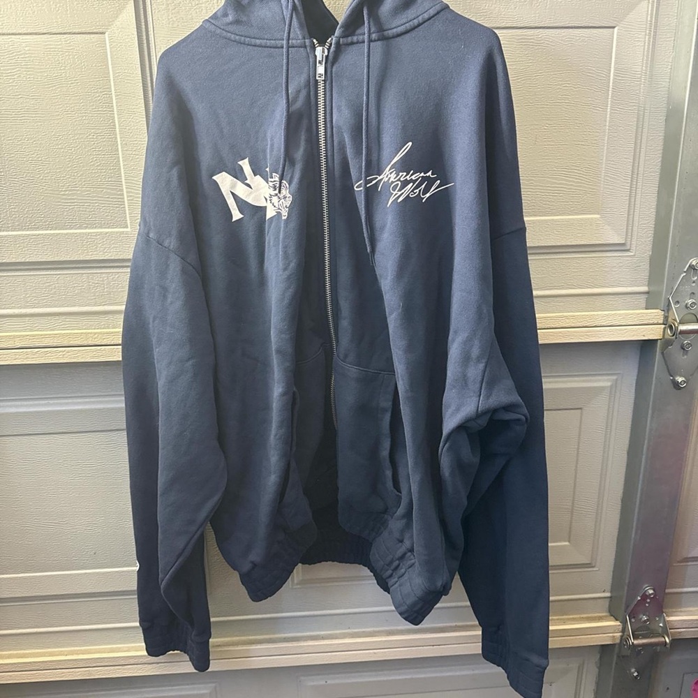 Darc Sport Blue Zip Up Sweater with Logo